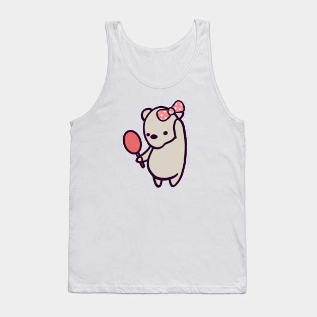 Polar Bear Bow Tank Top by ThumboArtBumbo